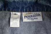 Women's Vintage Pendleton Aztec Pattern Denim Vest - Vest - Thrifted Threads
