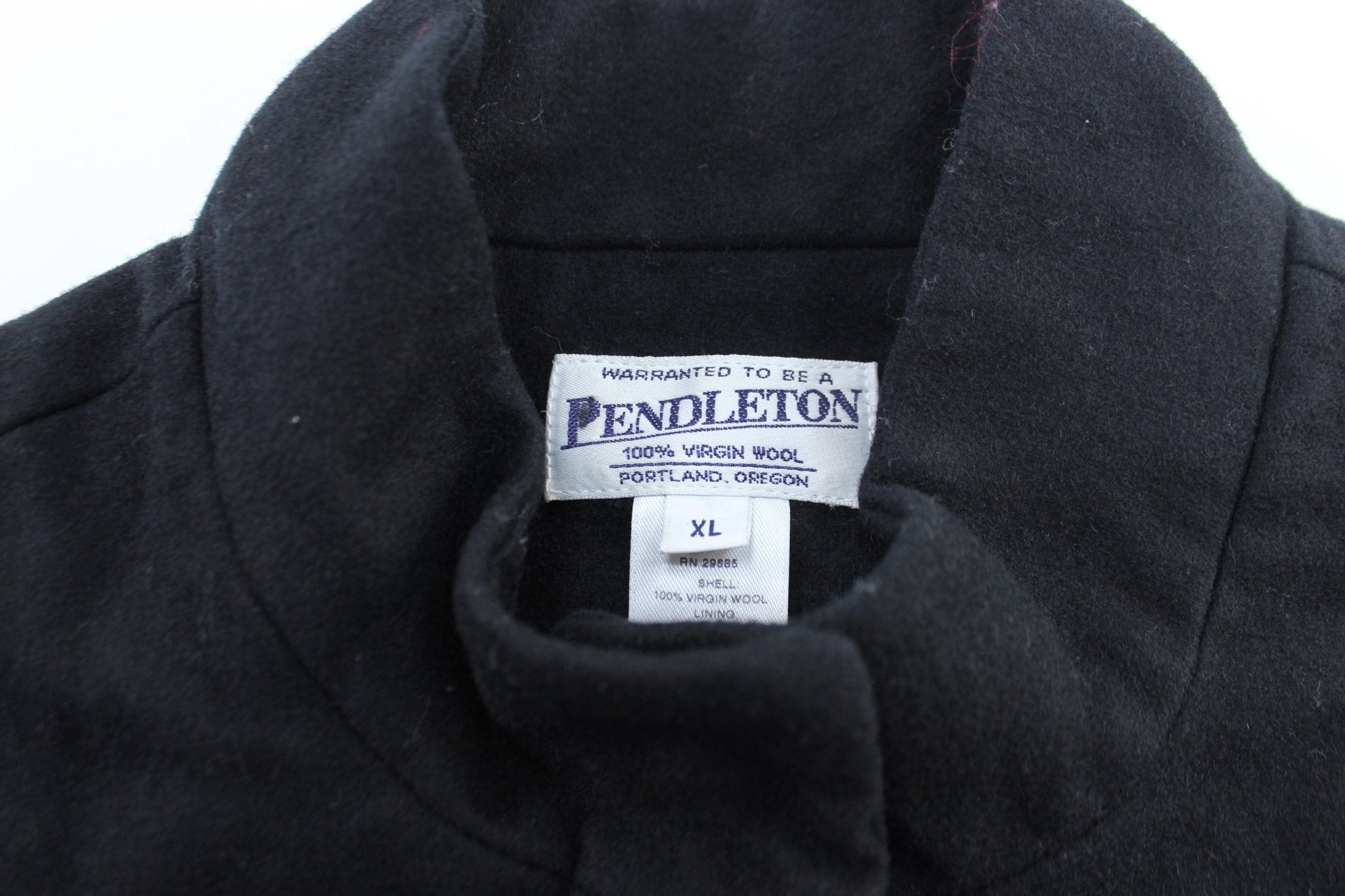 Women's Vintage Pendleton Black Wool Zip Up Jacket - Jacket - Thrifted Threads