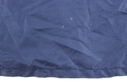 Women's Vintage Reebok Embroidered Logo Blue & White Striped Zip Up Jacket - ThriftedThreads.com