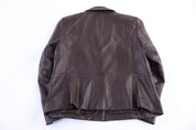 Women's Vintage Talbots Brown Leather Jacket - Jacket - Thrifted Threads