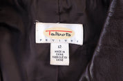 Women's Vintage Talbots Brown Leather Jacket - Jacket - Thrifted Threads