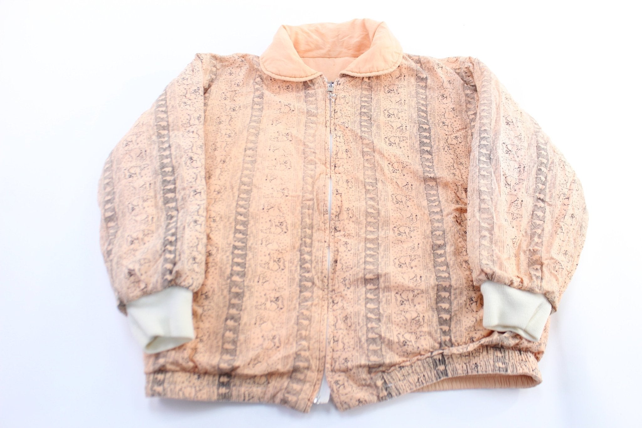 Women's Wildlife Club Reversible Zip Up Jacket - Jacket - Thrifted Threads