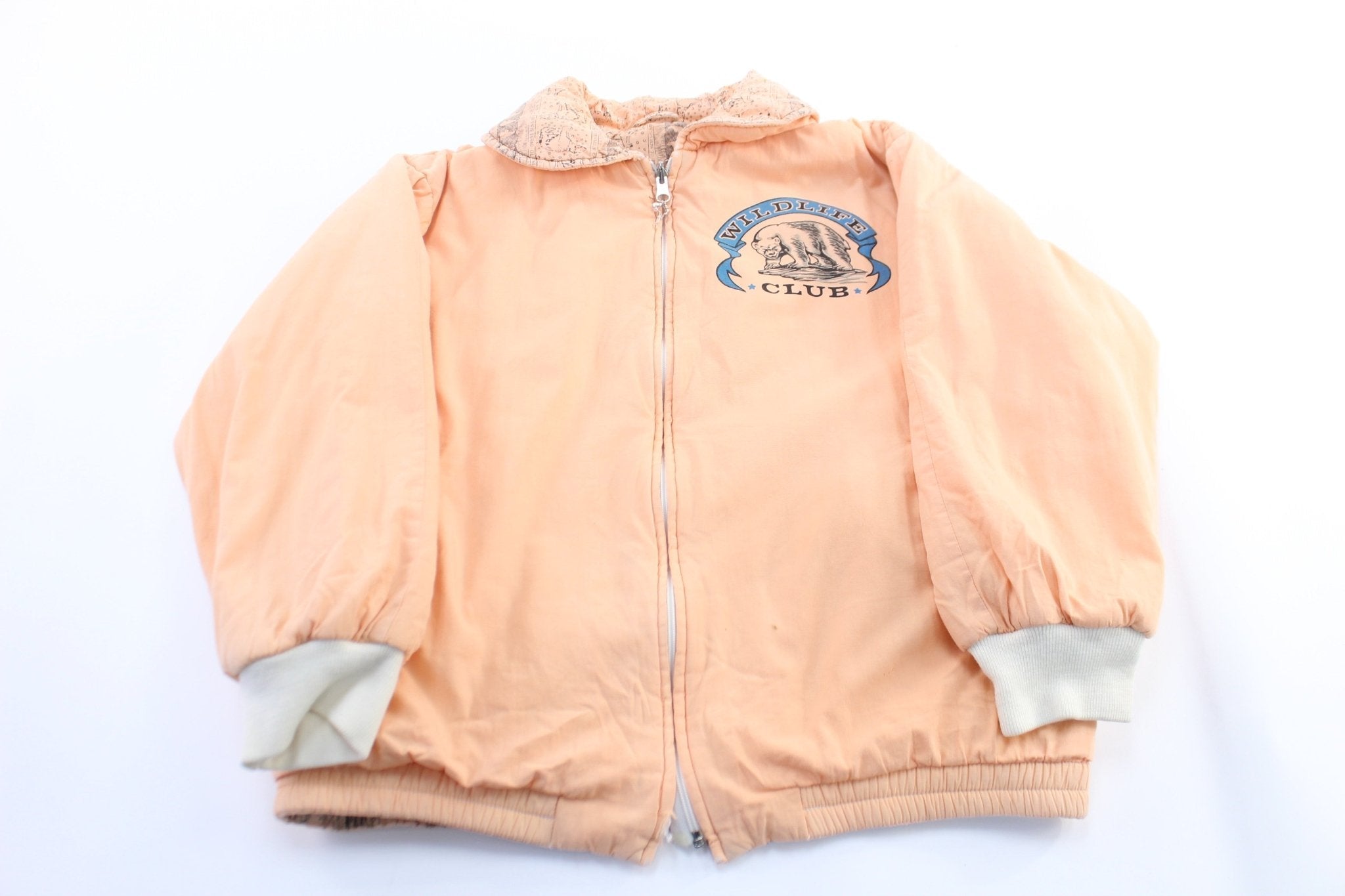 Women's Wildlife Club Reversible Zip Up Jacket - Jacket - Thrifted Threads