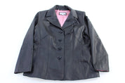 Women's Wilsons Leather Black Leather Jacket - Jacket - Thrifted Threads