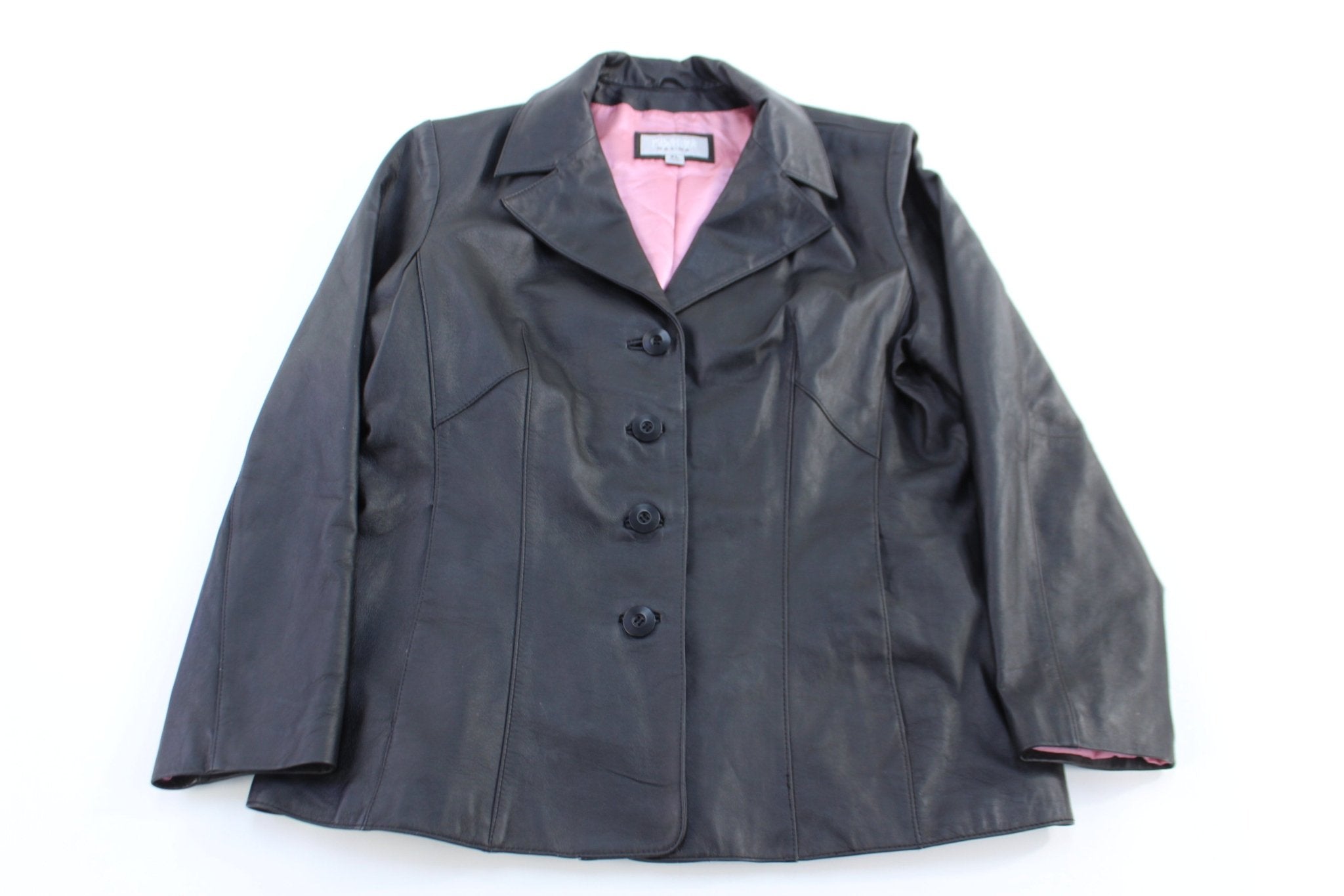 Women's Wilsons Leather Black Leather Jacket - Jacket - Thrifted Threads