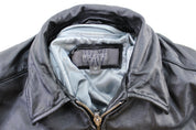Women's Wilsons Leather Black Zip Up Jacket - Jacket - Thrifted Threads
