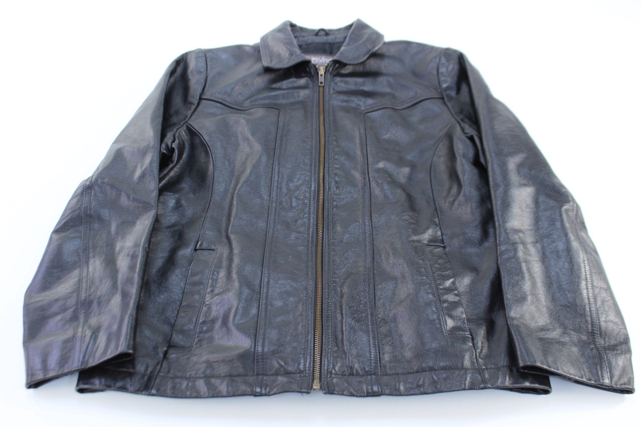 Women's Wilsons Leather Full Zip Leather Jacket - Jacket - Thrifted Threads