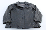 Women's Wilson's Pelle Studio Black Leather Coat - ThriftedThreads.com