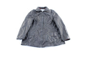 Women's Wilson's Pelle Studio Black Leather Zip Up Jacket - ThriftedThreads.com