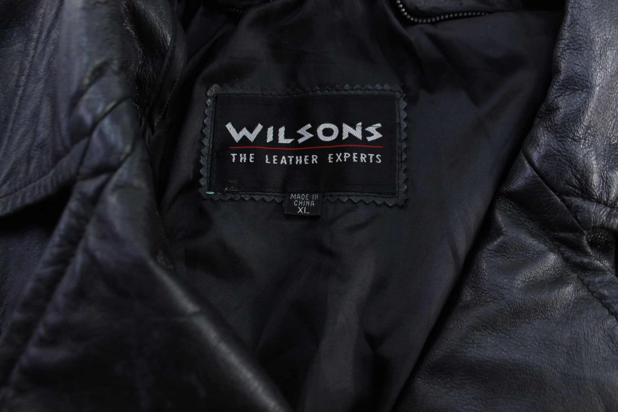 Women's Wilson's The Leather Experts Black Leather Jacket - ThriftedThreads.com