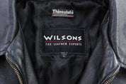 Women's Wilson's The Leather Experts Black Zip Up Jacket - Jacket - Thrifted Threads