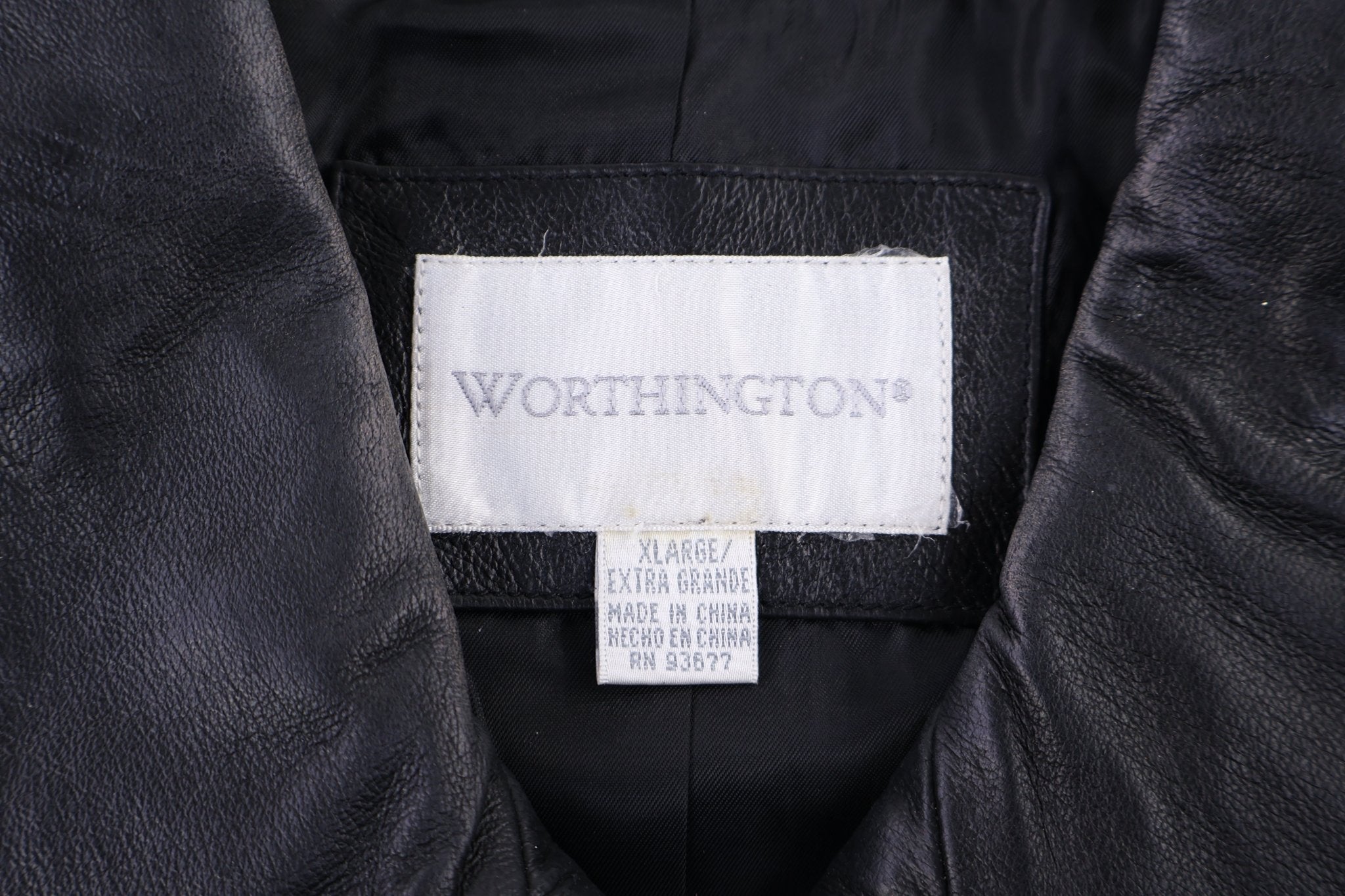 Women's Worthington Black Leather Jacket - Jacket - Thrifted Threads