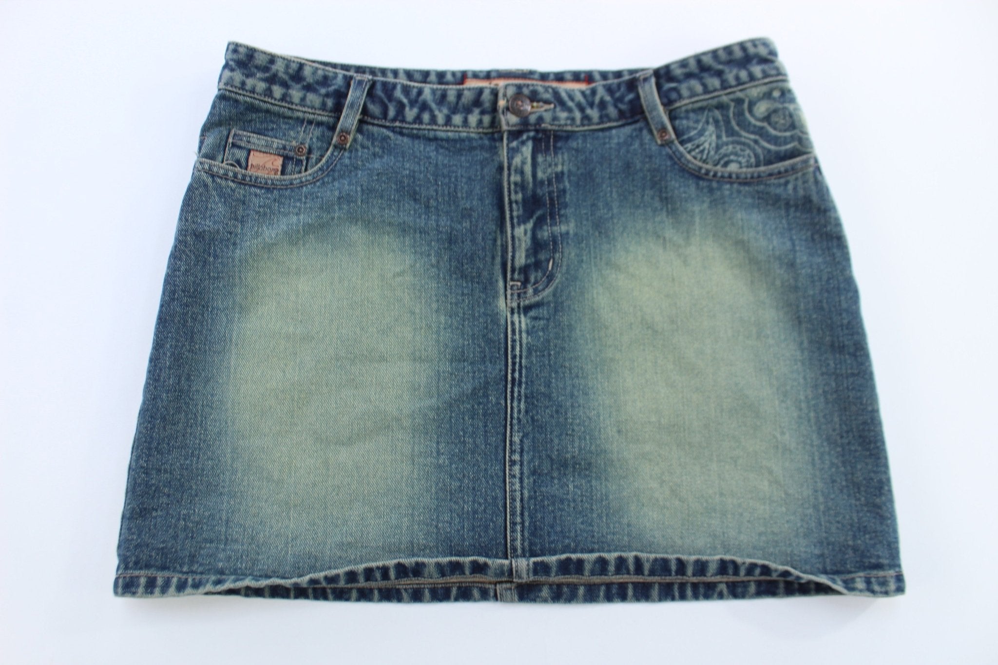 Women's Y2K Billabong Denim Washed Mini Skirt - ThriftedThreads.com