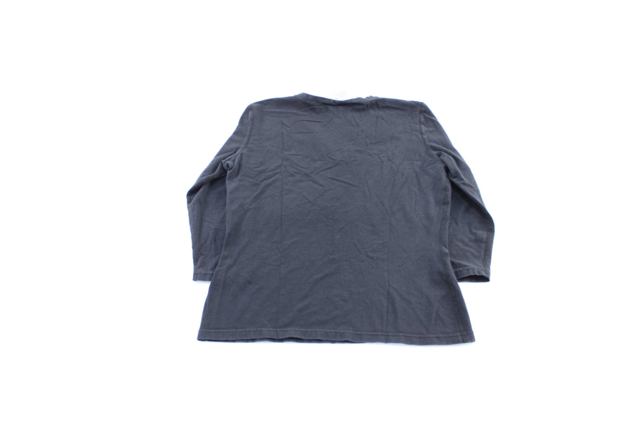 Women's Y2K Nike Embroidered Logo Black T-Shirt - ThriftedThreads.com