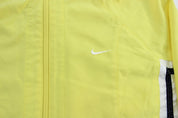 Women's Y2K Nike Embroidered Logo Black, White, & Yellow Zip Up Jacket - Jacket - Thrifted Threads