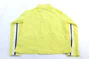 Women's Y2K Nike Embroidered Logo Black, White, & Yellow Zip Up Jacket - Jacket - Thrifted Threads