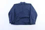 Women's Y2K Nike Embroidered Logo Navy Blue Windbreaker Pullover - Jacket - Thrifted Threads