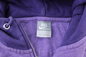 Women's Y2K Nike Embroidered Logo Purple Zip Up Jacket - Jackets - Thrifted Threads