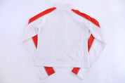 Women's Y2K Nike Embroidered Logo Red & White Zip Up Jacket - Jacket - Thrifted Threads