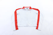 Women's Y2K Nike Embroidered Logo Red & White Zip Up Jacket - Jacket - Thrifted Threads