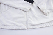Women's Y2K Nike Embroidered Logo White & Black Zip Up Jacket - Jacket - Thrifted Threads