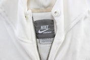 Women's Y2K Nike Embroidered Logo White Zip Up Jacket - Jacket - Thrifted Threads