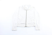 Women's Y2K Nike Embroidered Logo White Zip Up Jacket - Jacket - Thrifted Threads