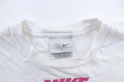 Women's Y2K Nike Logo White T - Shirt - ThriftedThreads.com