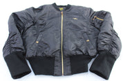 Women's Y2K SouthPole Black Bomber Jacket - ThriftedThreads.com