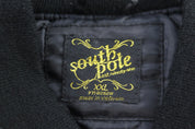 Women's Y2K SouthPole Black Bomber Jacket - ThriftedThreads.com