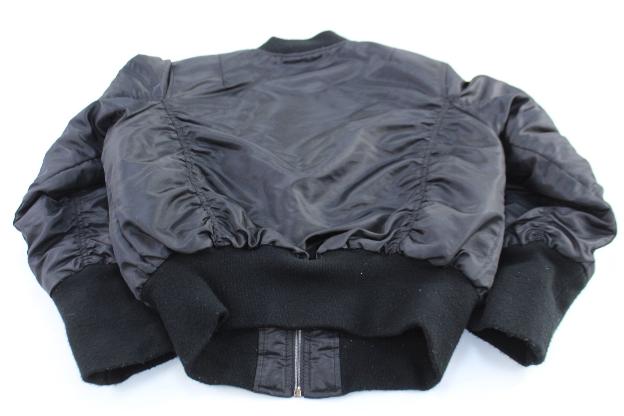 Women's Y2K SouthPole Black Bomber Jacket - ThriftedThreads.com