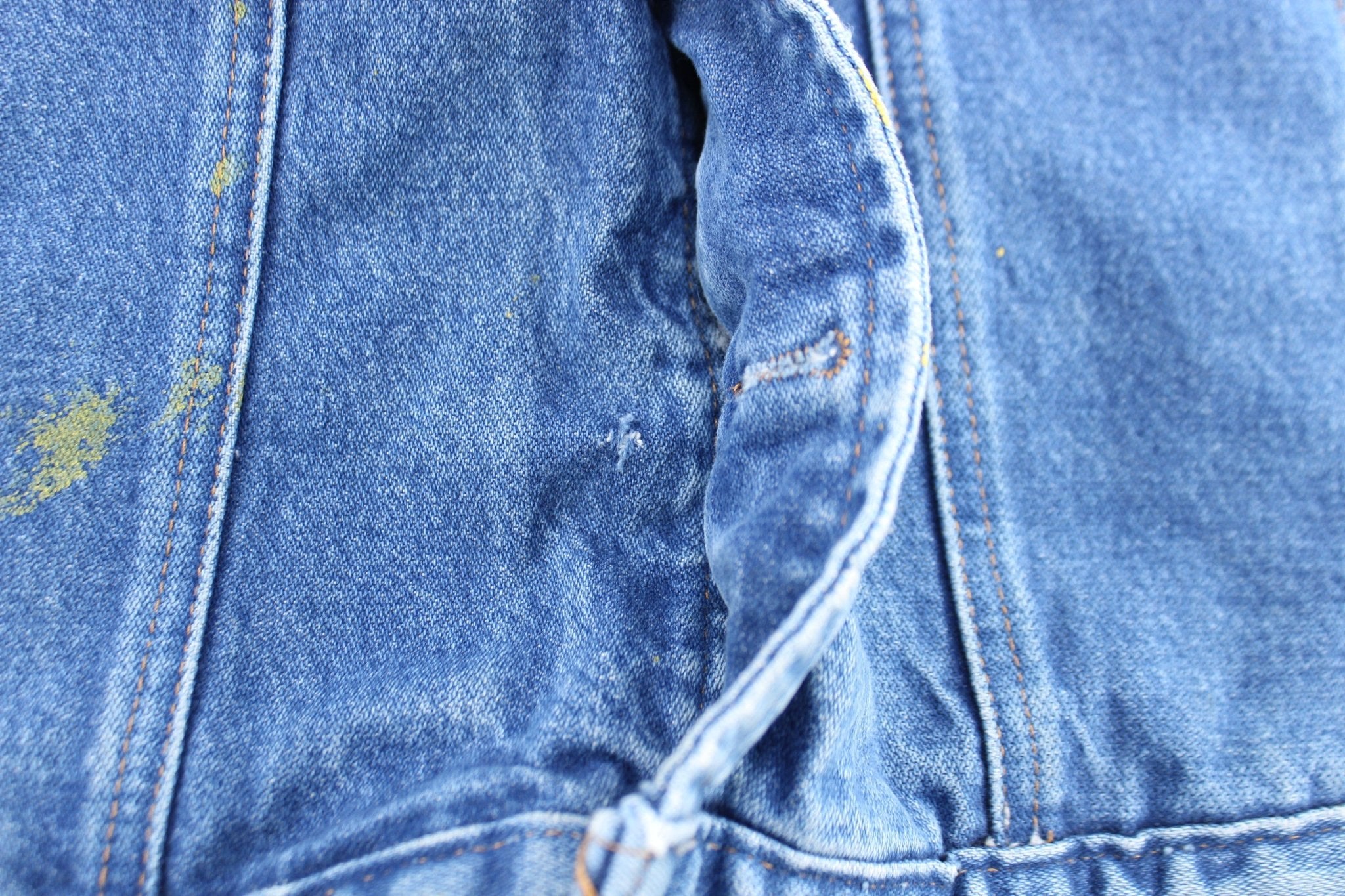 Wrangler Blanket Lined Denim Trucker Jacket - ThriftedThreads.com