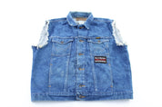 Wrangler Embroidered Denim Vest - Jackets - Thrifted Threads