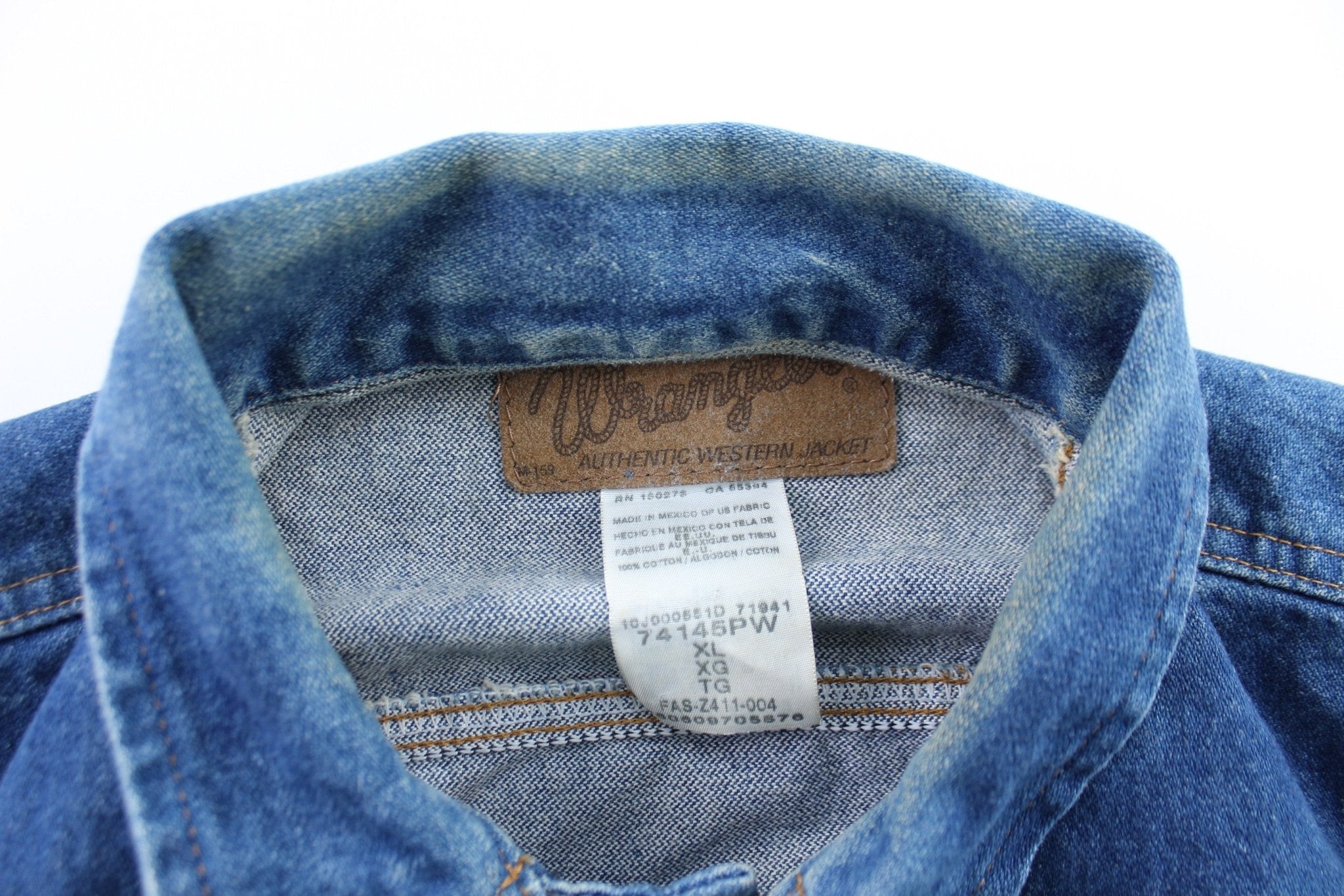 Wrangler Embroidered Denim Vest - Jackets - Thrifted Threads