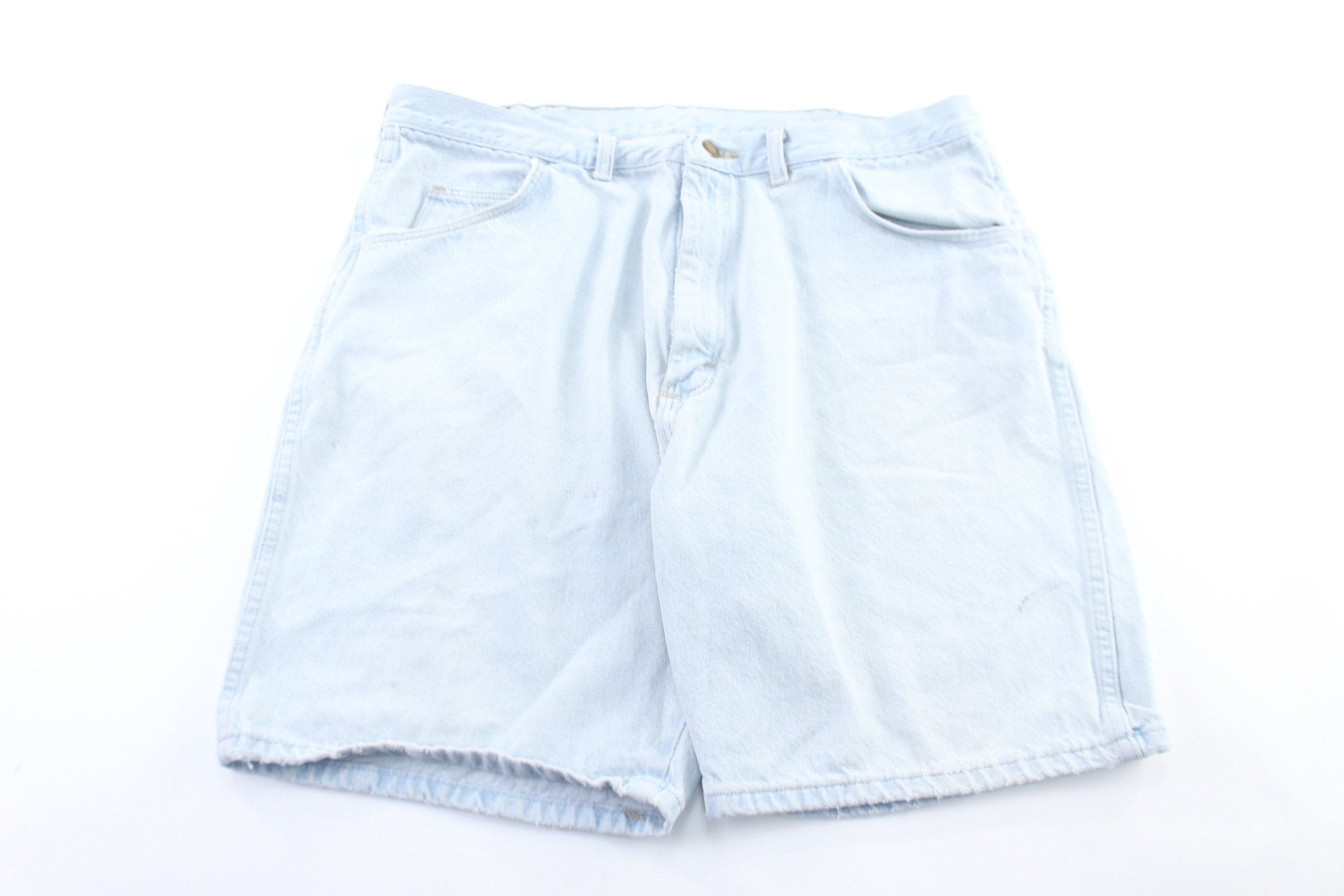 Wrangler Light Wash Denim Shorts - ThriftedThreads.com