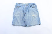 Wrangler Light Wash Denim Shorts - ThriftedThreads.com