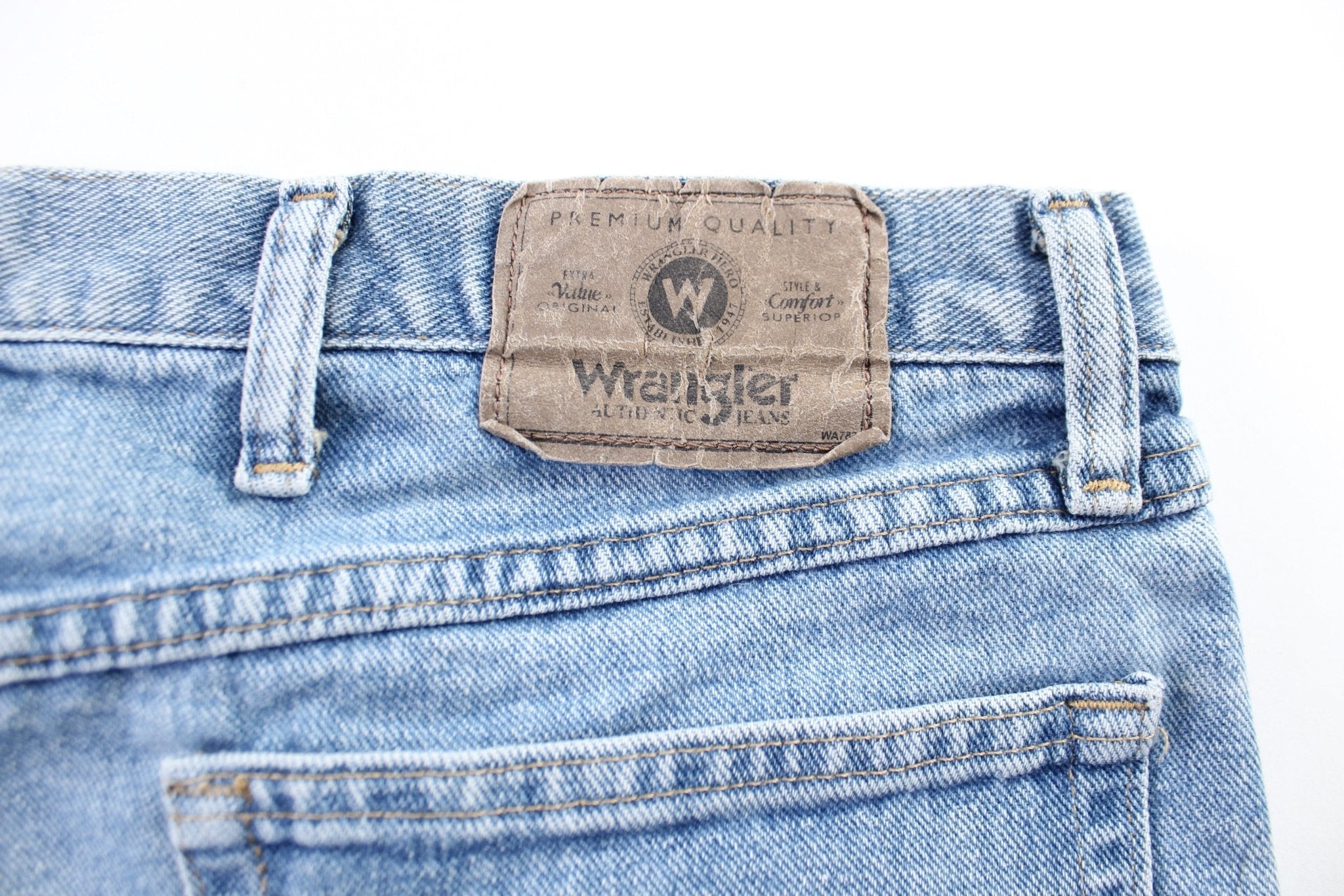 Wrangler Light Wash Denim Shorts - Pants/Shorts - Thrifted Threads