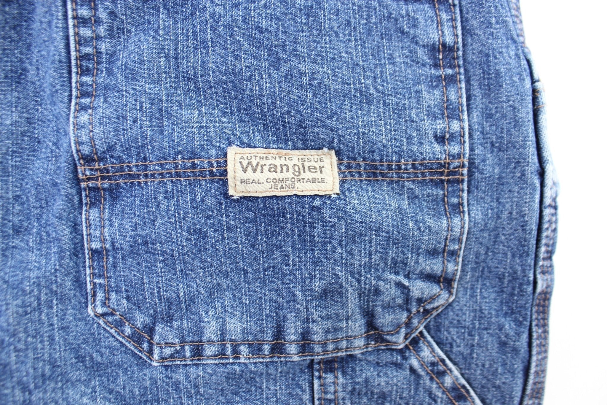 Wrangler Logo Patch Denim Carpenter Shorts - Pants/Shorts - Thrifted Threads