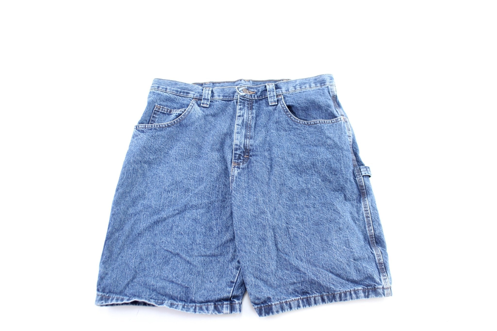 Wrangler Logo Patch Denim Carpenter Shorts - Pants/Shorts - Thrifted Threads
