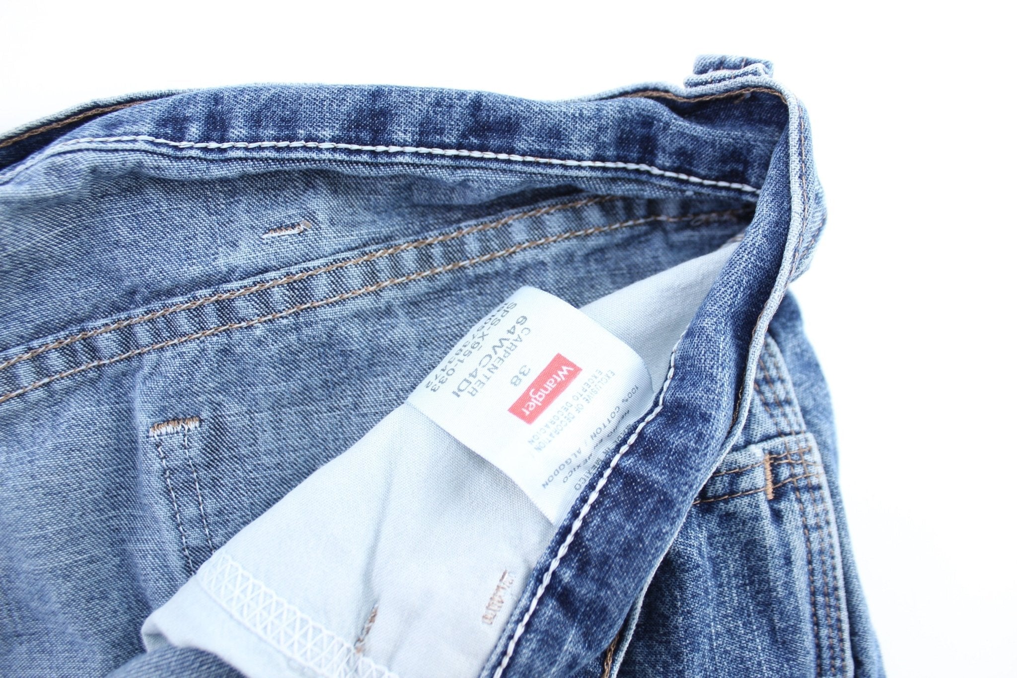 Wrangler Logo Patch Denim Carpenter Shorts - Pants/Shorts - Thrifted Threads