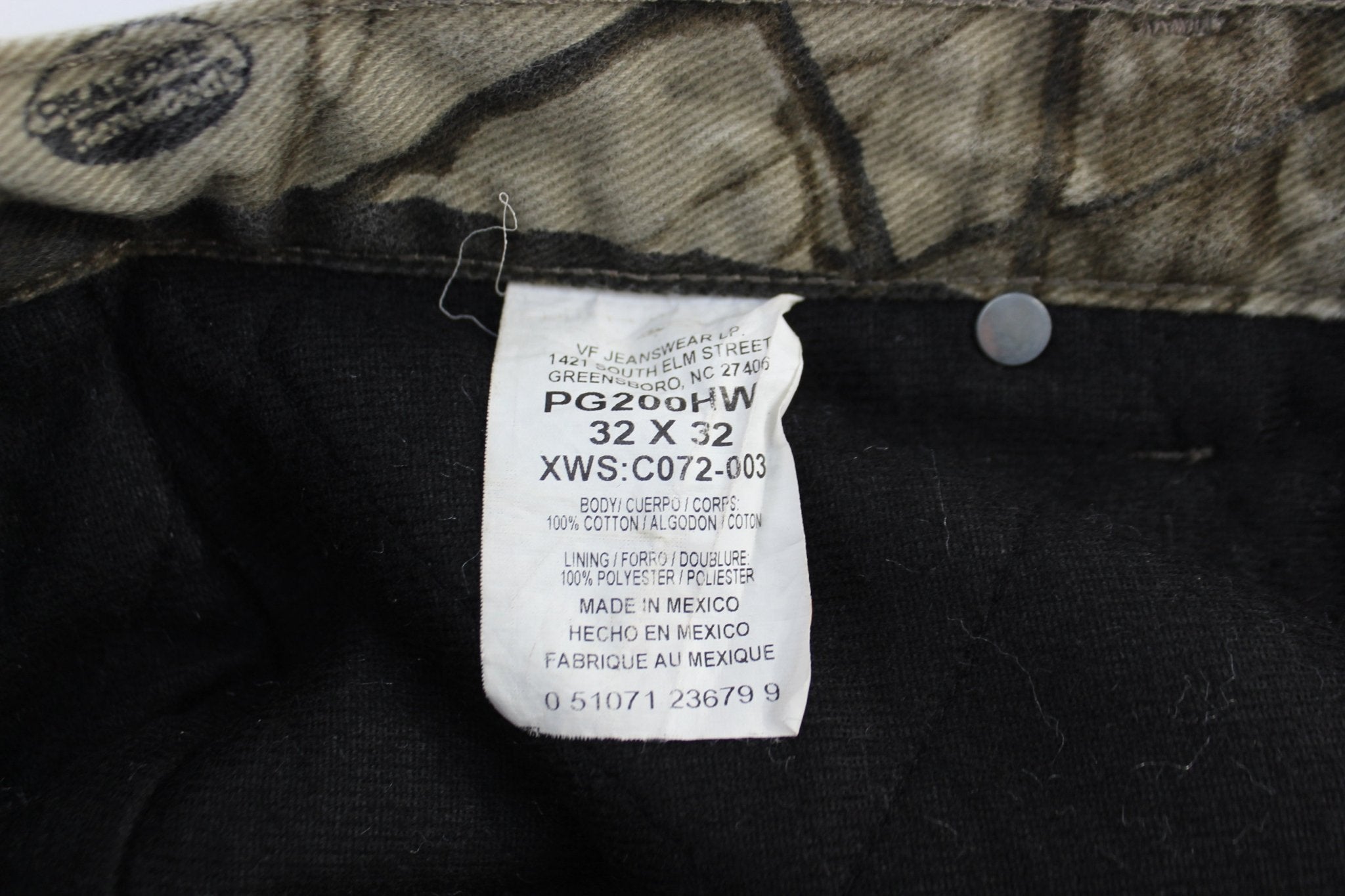 Wrangler Pro Gear Realtree Hardwood Lined Camo Pants - ThriftedThreads.com
