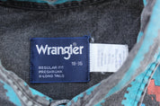 Wrangler Western Patterned LS Button Down - ThriftedThreads.com