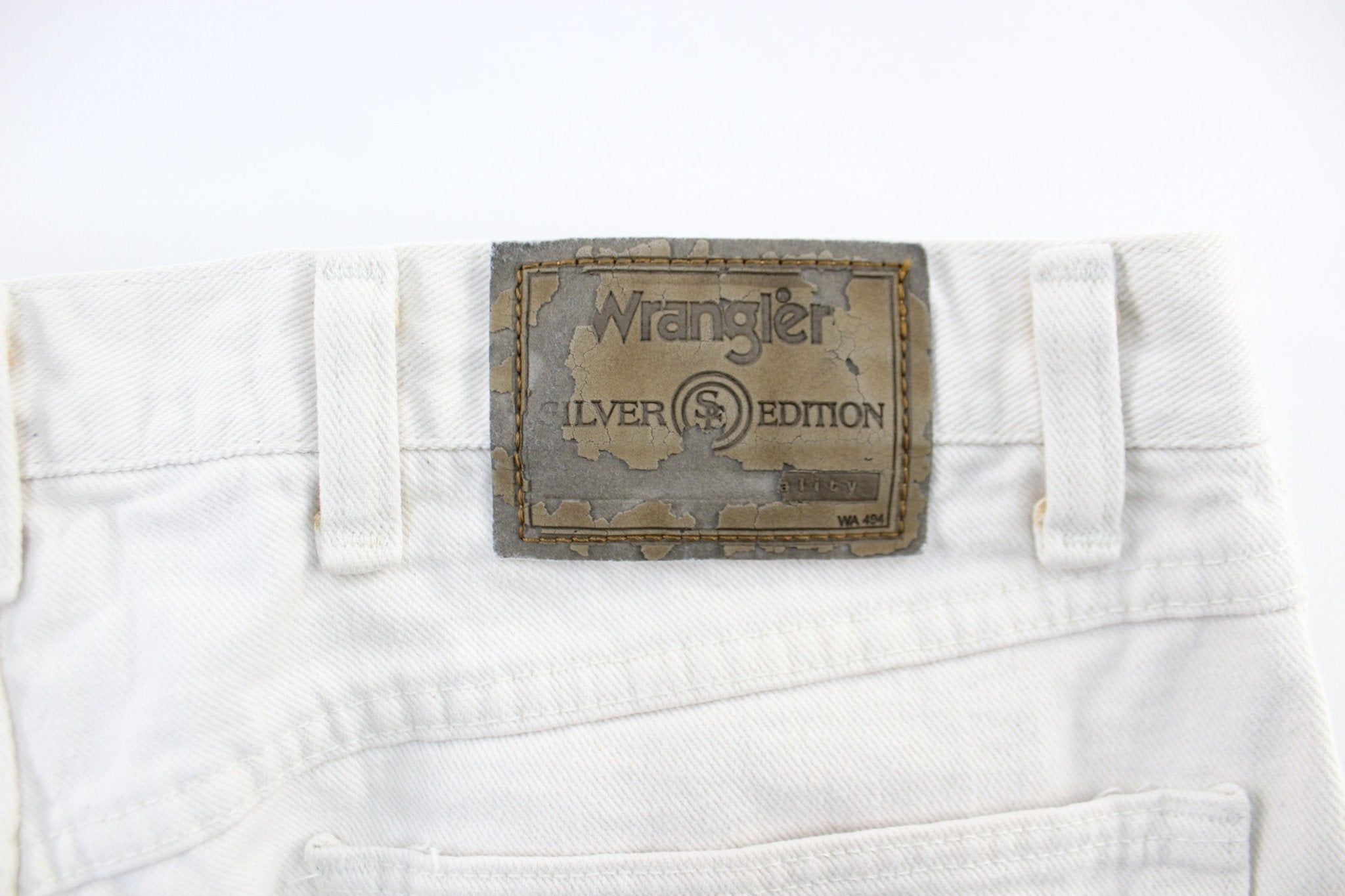 Wrangler White Denim Shorts - Pants/Shorts - Thrifted Threads