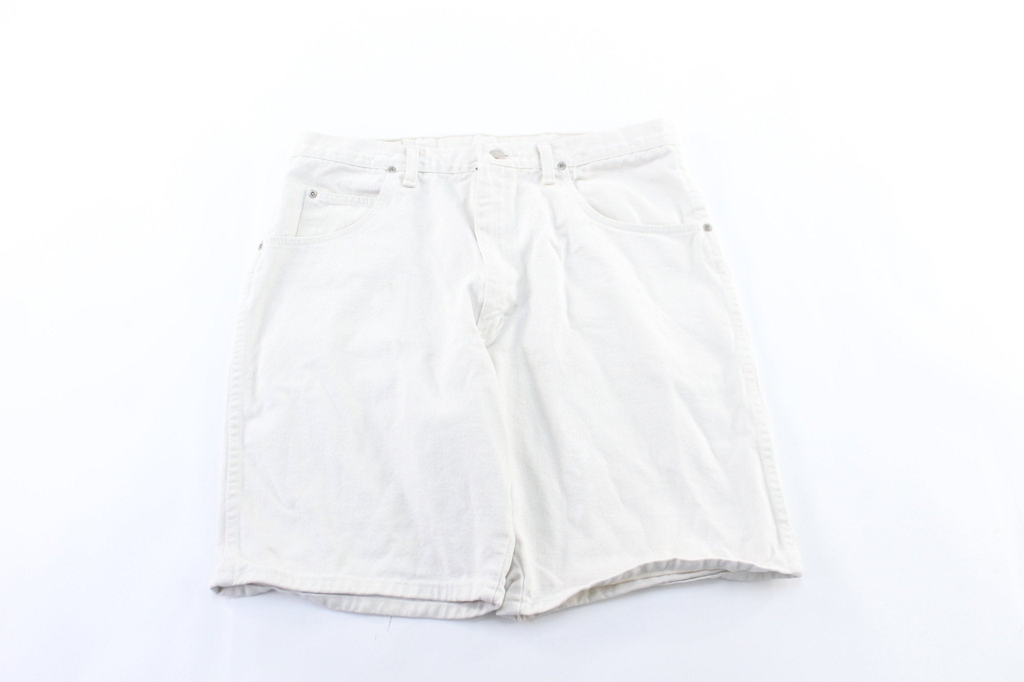 Wrangler White Denim Shorts - Pants/Shorts - Thrifted Threads