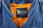 X Element Advanced Motorcycle Gear Denim Biker Vest - ThriftedThreads.com