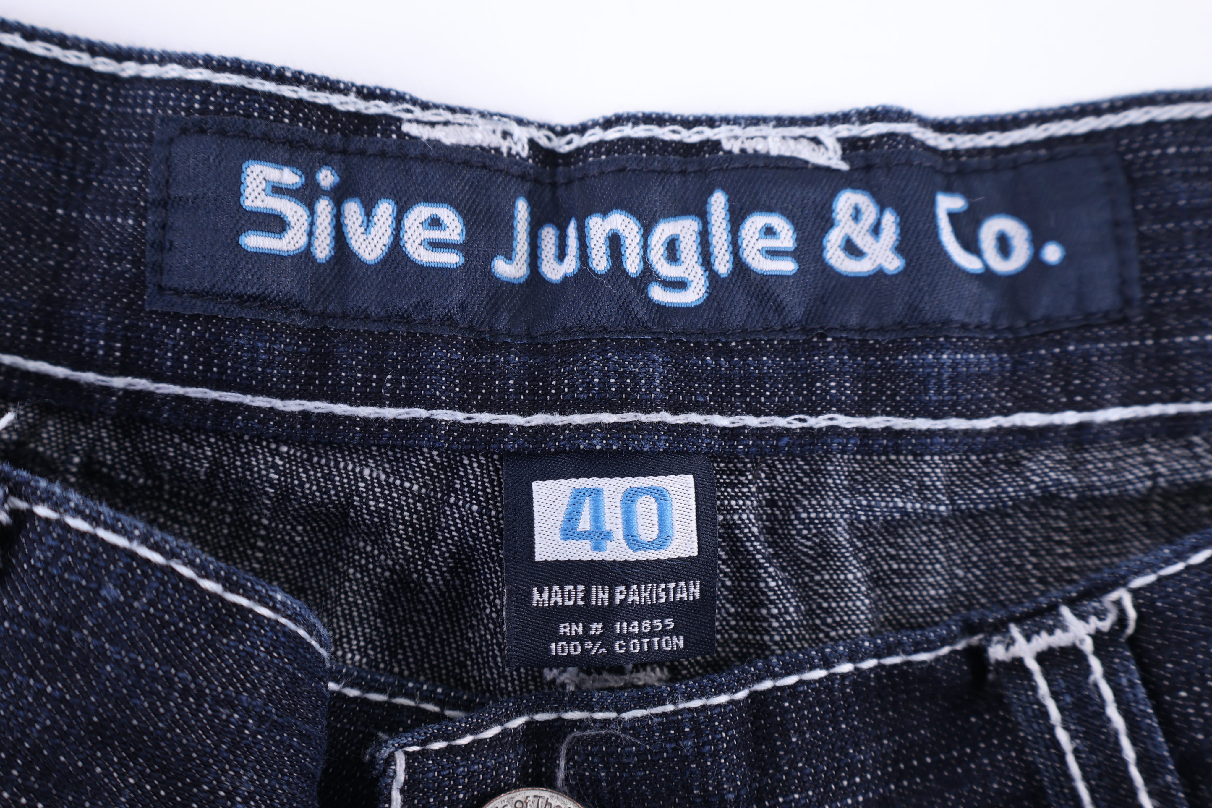 Y2K 5ive Jungle Dark Wash Denim Shorts - Pants/Shorts - Thrifted Threads