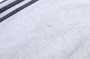 Y2K Adidas Embroidered Logo Grey & Black Striped Pullover Hoodie - Jackets - Thrifted Threads