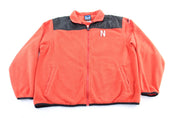 Y2K Adidas Embroidered Logo University of Nebraska Fleece Zip Up Jacket - Jacket - Thrifted Threads