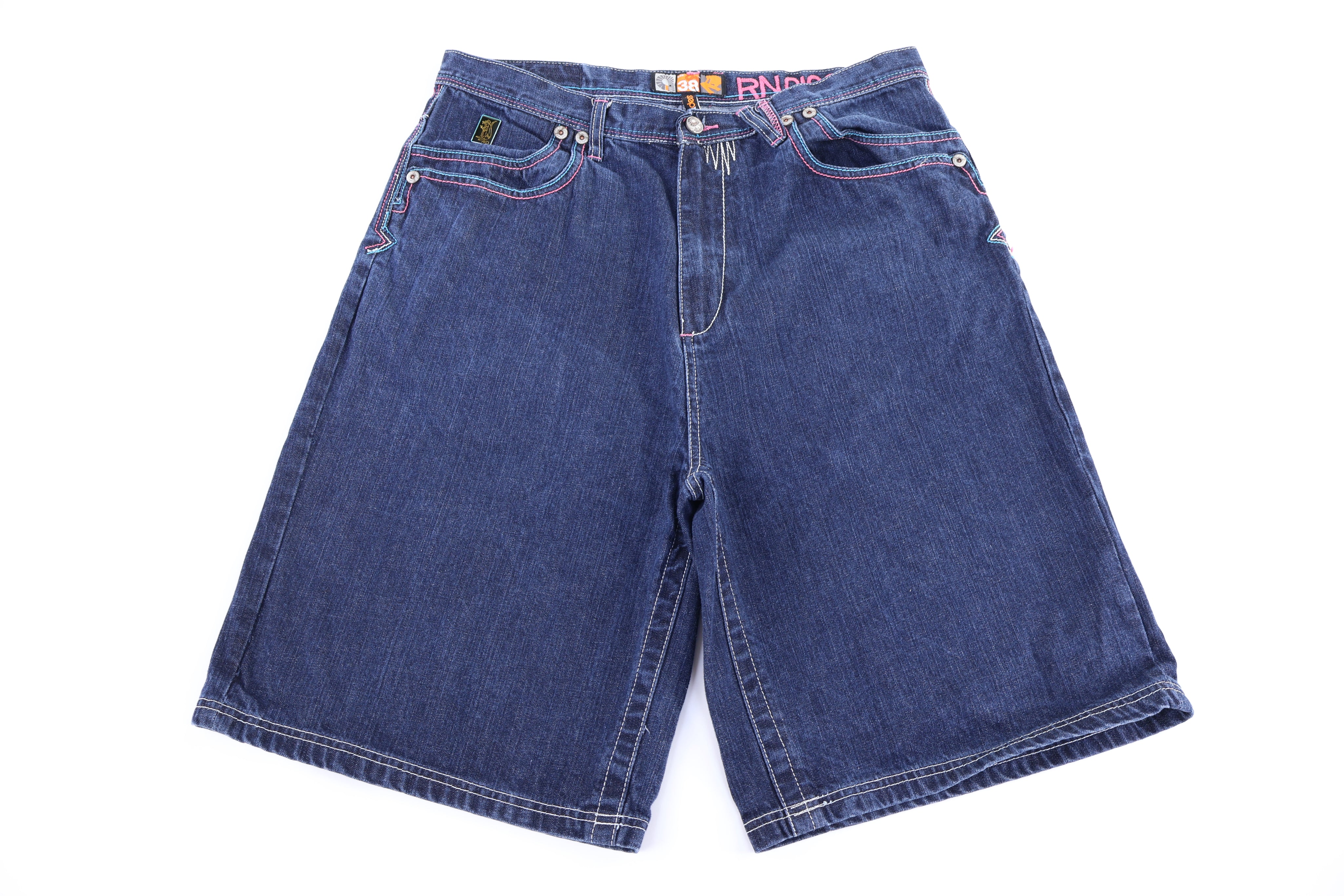Y2K Akademiks Dark Wash Denim Shorts - Pants/Shorts - Thrifted Threads