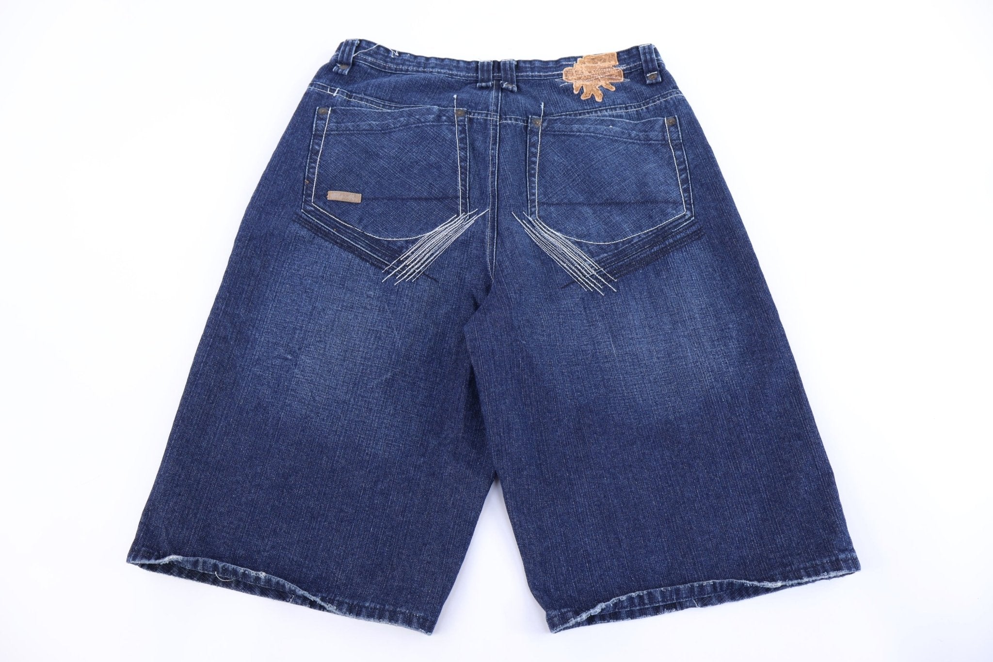 Y2K Akademiks Dark Wash Denim Shorts - Pants/Shorts - Thrifted Threads